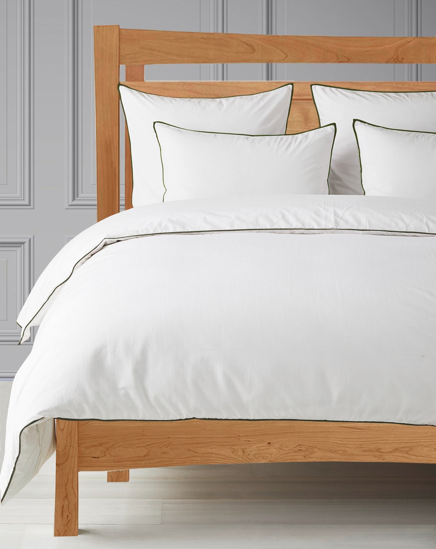 white duvet cover with zipper