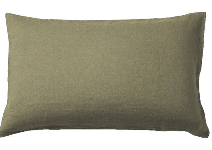 OLIVE - 100% PURE FRENCH LINEN SHEET SET