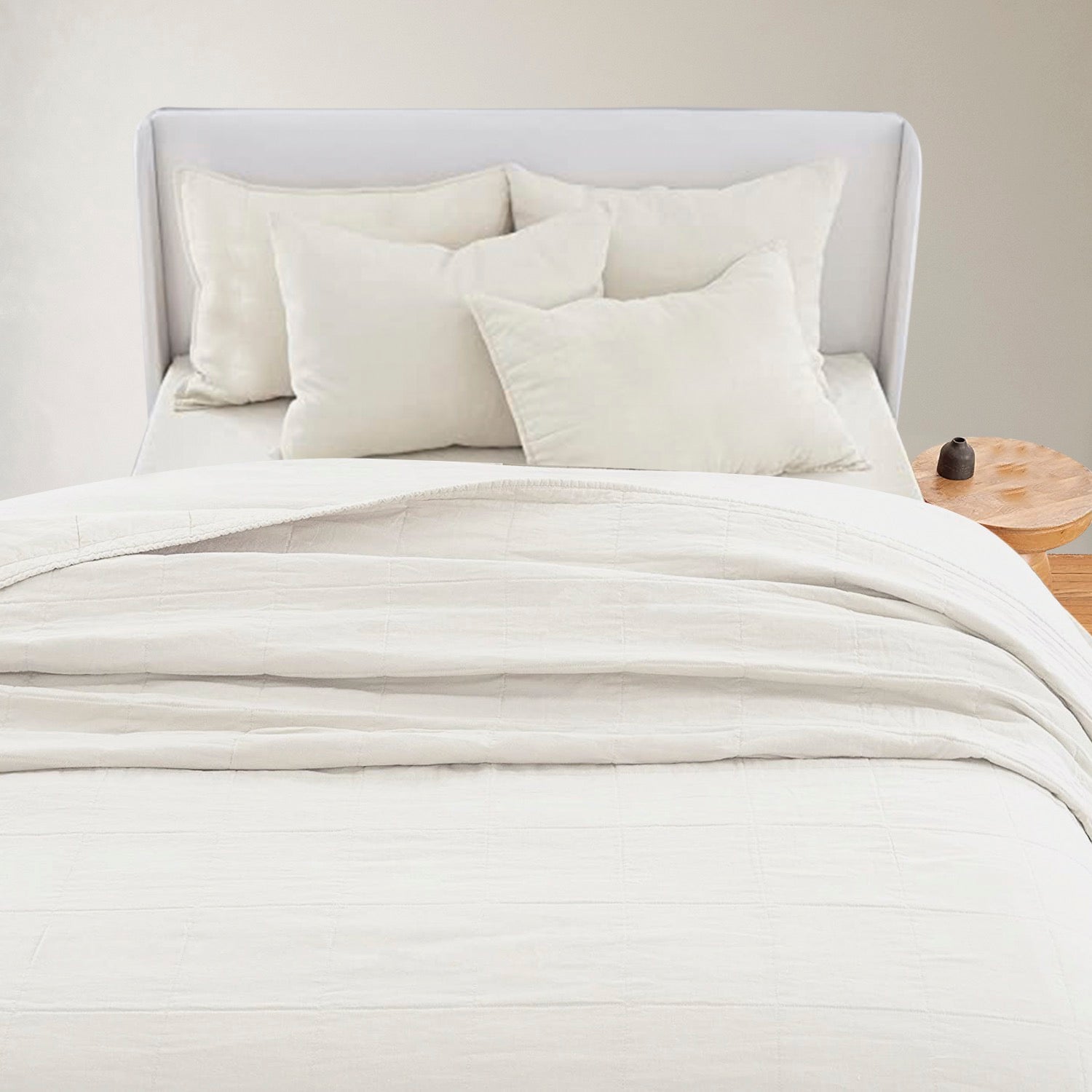 Pure White Linen Summer Duvet Online India