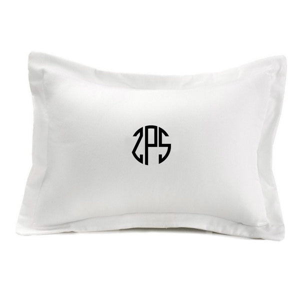 STORY 5 - WHITE 400 TC SINGLE BED SHEET With Monogram Pillow