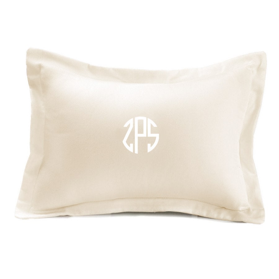 STORY 4 - IVORY SINGLE BED SHEET With Monogram Pillow