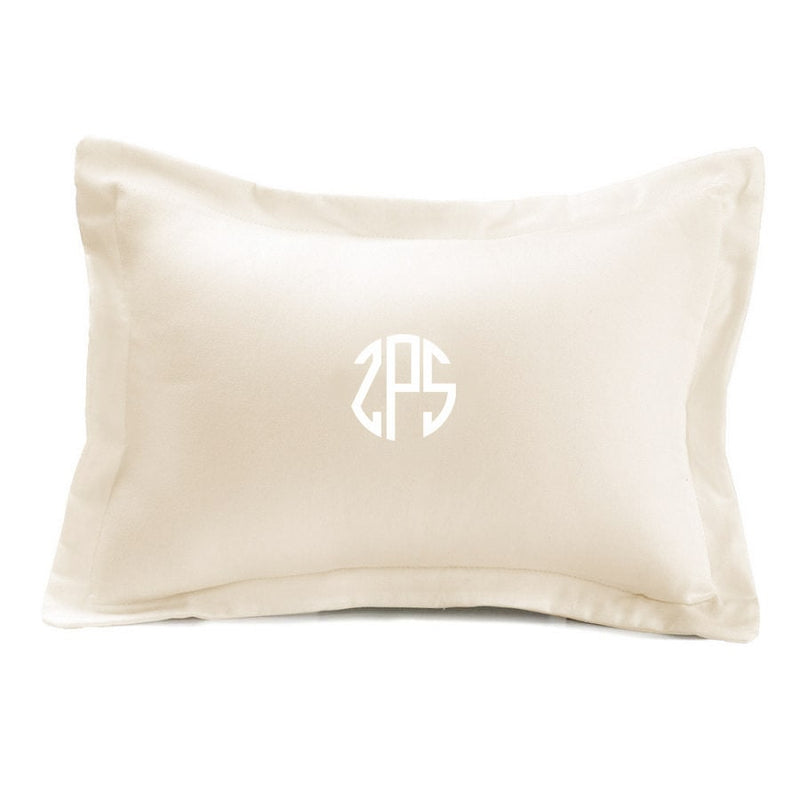 STORY 4 - IVORY SINGLE BED SHEET With Monogram Pillow